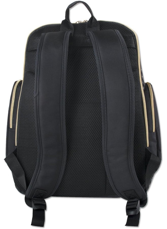 Fisher-Price Fastfinder Gemma Diaper Bag Backpack with Portable Changing Pad, Stroller Straps