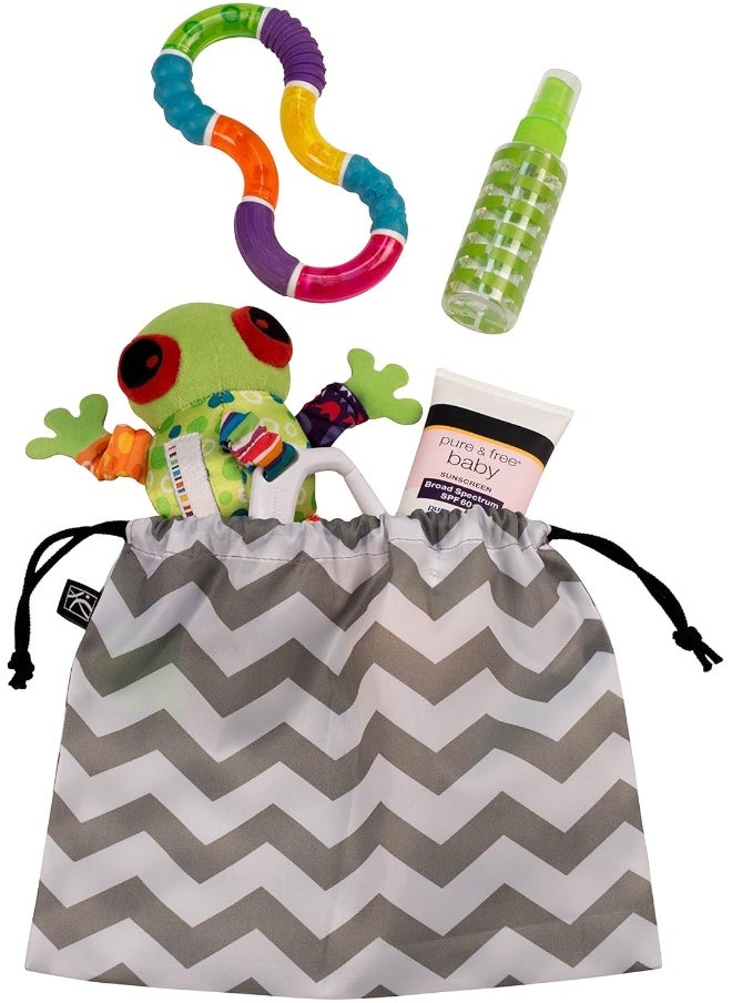 J.L. Childress Diaper Bag Organizer 5 Piece Set Large 2004Gy-Chv