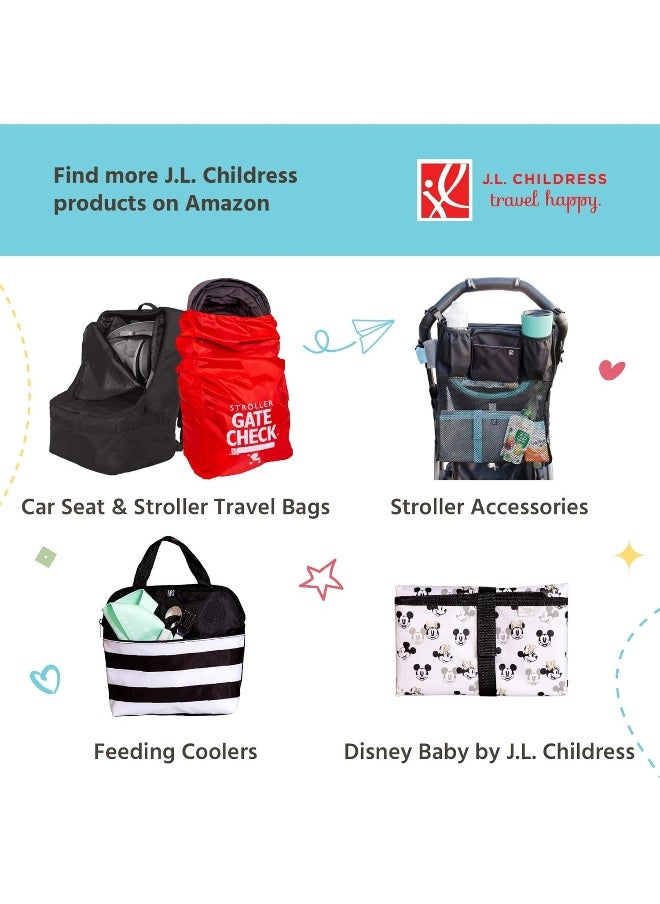 J.L. Childress Diaper Bag Organizer 5 Piece Set Large 2004Gy-Chv