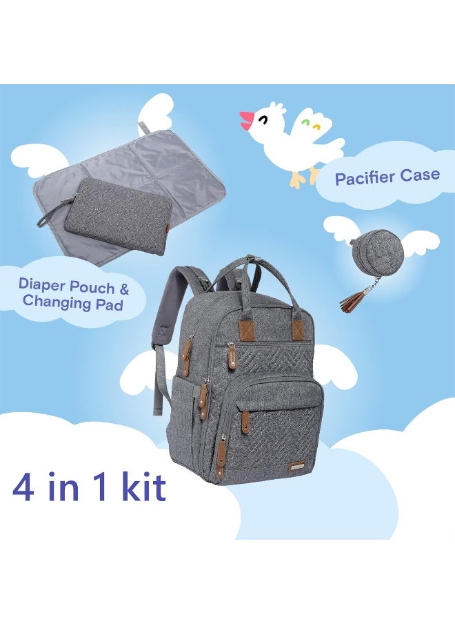 Diaper Bag Backpack, iniuniu Large Unisex Baby Bags for Boys Girls