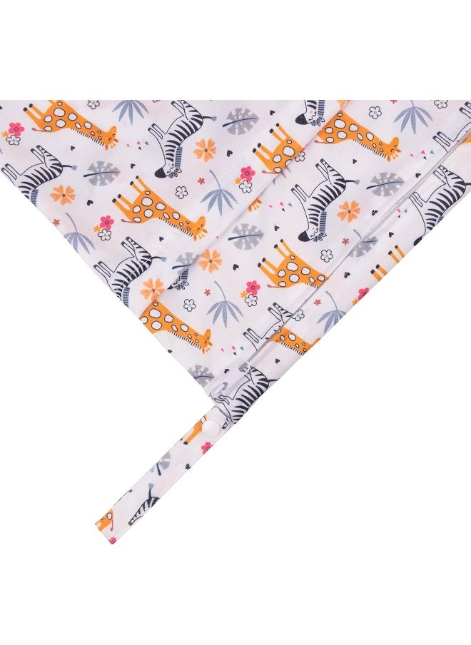 Babygoal Wet Dry Bags for Baby Cloth Diapers, Washable Travel Bags, Beach, Pool, Gym Bag for Swimsuits & Wet Clothes with Two Zippered Pockets