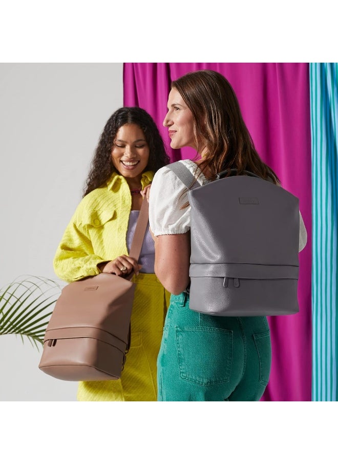 Willow Breast Pump Bag | Convertible and Adjustable Tote for Hands-Free Wearable Breast Pumps | Pump Bag with Cooler and Pockets | Dusty Pink