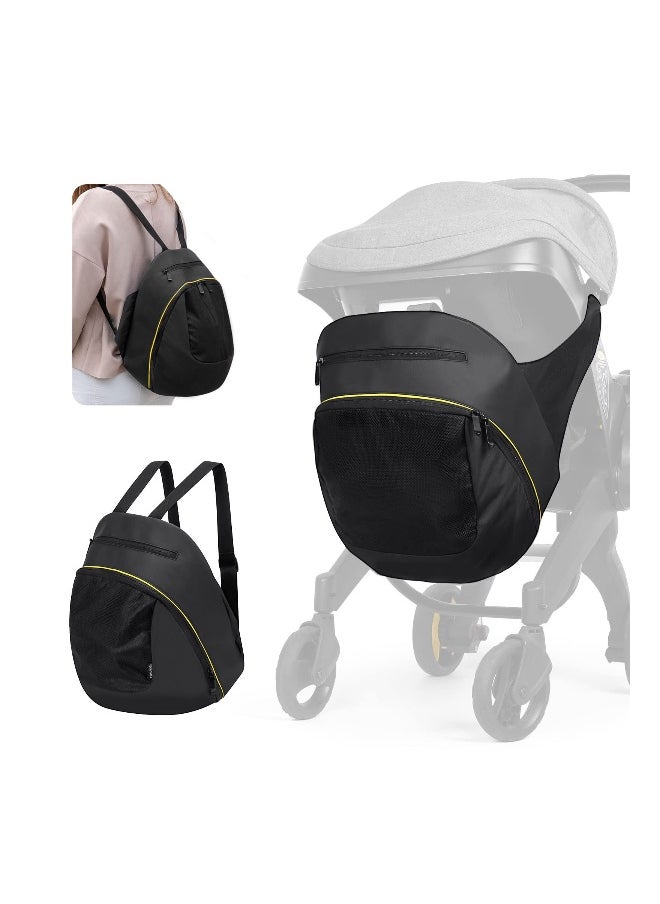 Large Capacity Storage Bag for Doona Infant Car Seat, Versatile Stroller Organizer with Easy Access Zipper, Wearable Backpack for Diapers, Snacks, and Wipes (1 Pack)