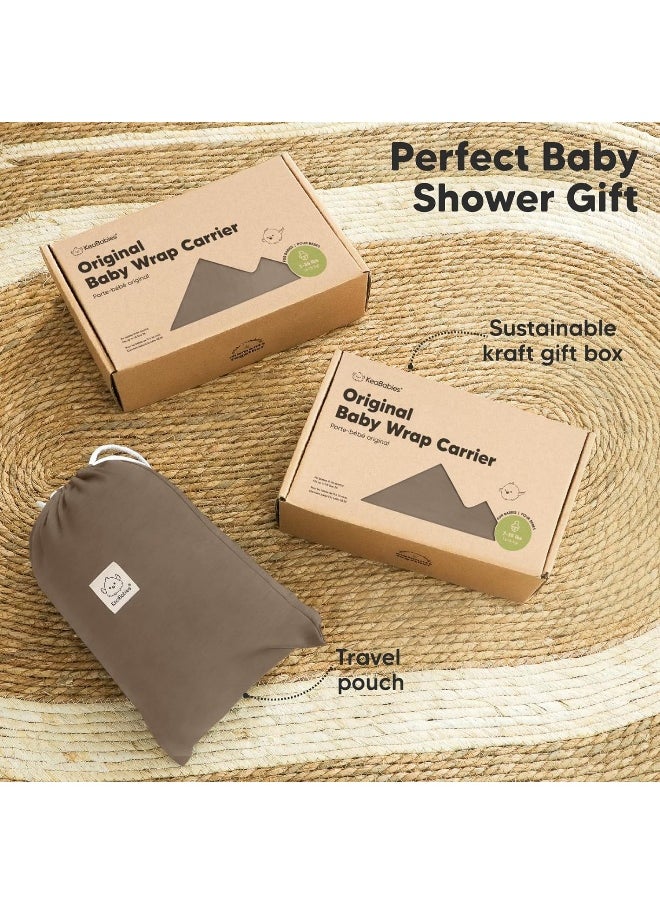 KeaBabies Baby Wrap Carrier - All in 1 Original Breathable Baby Sling, Lightweight, Hands Free Baby Carrier Sling, Baby Carrier Wrap, Baby Carriers for Newborn, Infant, Baby Wraps Carrier