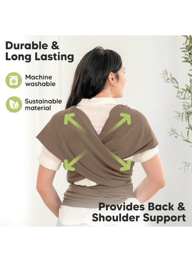 KeaBabies Baby Wrap Carrier - All in 1 Original Breathable Baby Sling, Lightweight, Hands Free Baby Carrier Sling, Baby Carrier Wrap, Baby Carriers for Newborn, Infant, Baby Wraps Carrier