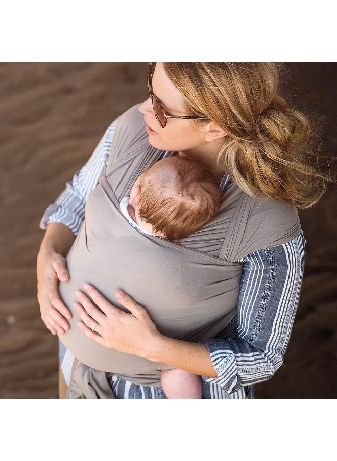 diono We Made Me Flow, Super Stretchy, Cool & Comfortable Baby Carrier for Infants from 3.6-15.9 kg, Pebble