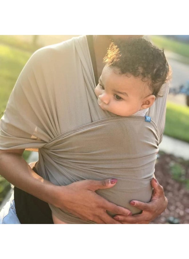 diono We Made Me Flow, Super Stretchy, Cool & Comfortable Baby Carrier for Infants from 3.6-15.9 kg, Pebble