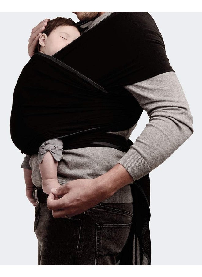 diono We Made Me Flow, Super Stretchy, Cool & Comfortable Baby Carrier for Infants from 3.6-15.9 kg, Midnight Black