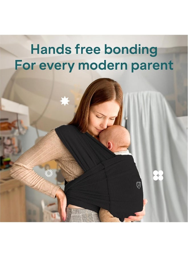 Koala Babycare Baby Carrier Wrap, Easy to Wear As a T-Shirt - Baby Wearing Wrap One Size Fits All - Newborn Wrap Carrier Up to 22lbs