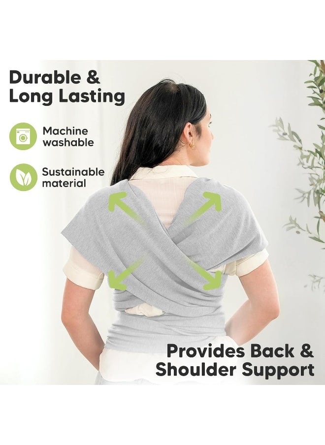 KeaBabies Baby Wrap Carrier - All in 1 Original Breathable Baby Sling, Lightweight, Hands Free Baby Carrier Sling, Baby Carrier Wrap, Baby Carriers for Newborn, Infant Baby Wraps Carrier