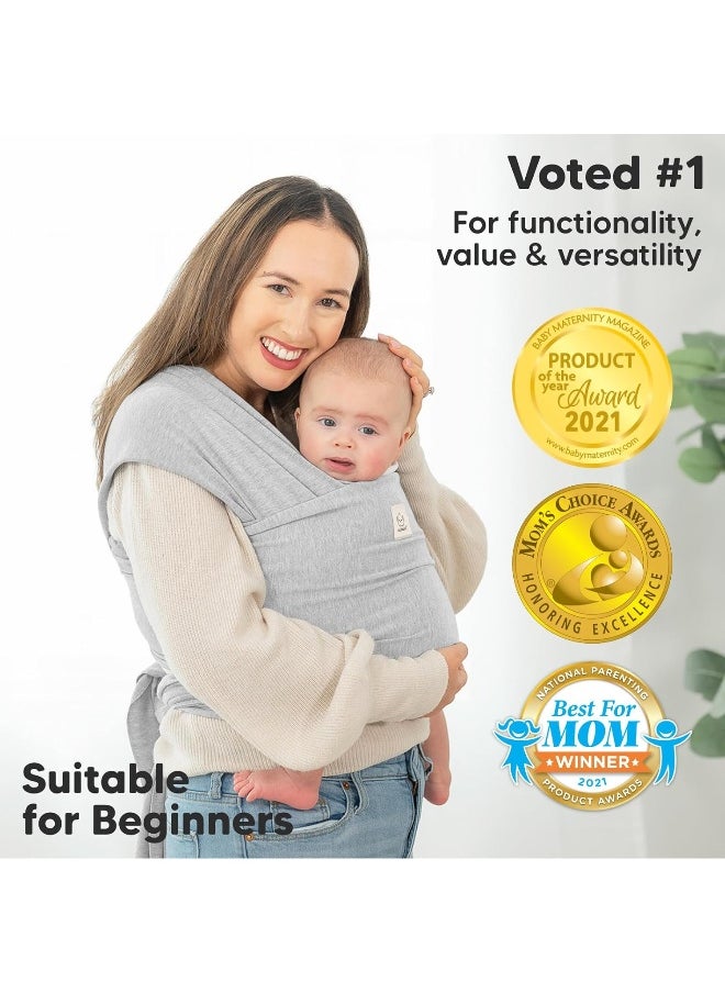 KeaBabies Baby Wrap Carrier - All in 1 Original Breathable Baby Sling, Lightweight, Hands Free Baby Carrier Sling, Baby Carrier Wrap, Baby Carriers for Newborn, Infant Baby Wraps Carrier