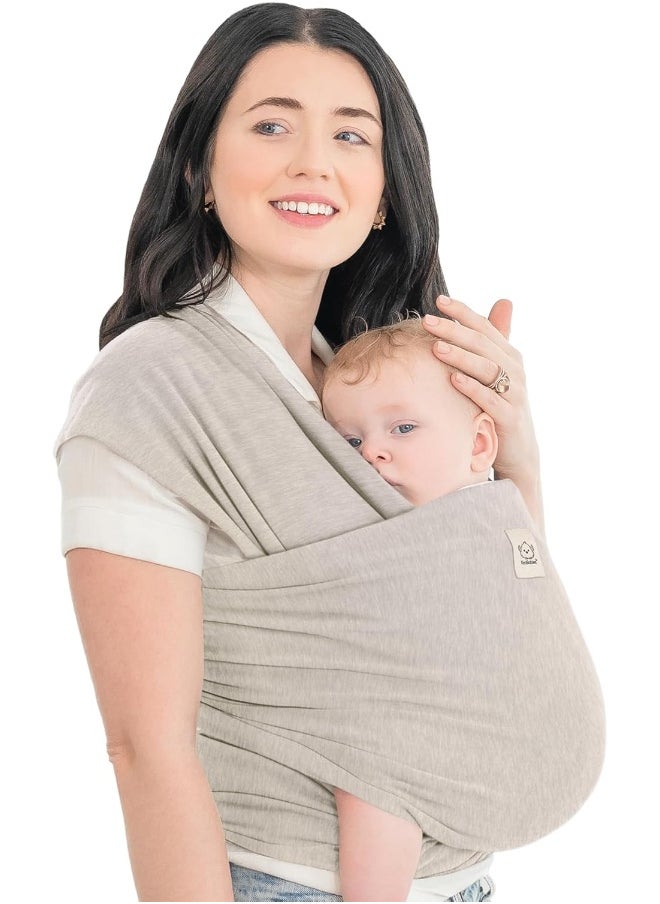 KeaBabies Baby Wrap Carrier - All in 1 Original Breathable Baby Sling, Lightweight, Hands Free Baby Carrier Sling, Baby Carrier Wrap, Baby Carriers for Newborn, Infant, Baby Wraps Carrier (Stone Gray)