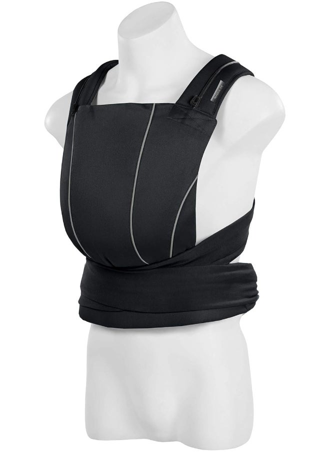 Cybex Maira Tie Baby Carrier, Adjustable Baby Carrier from Newborn up to 33 lbs, Lavastone Black, One Size