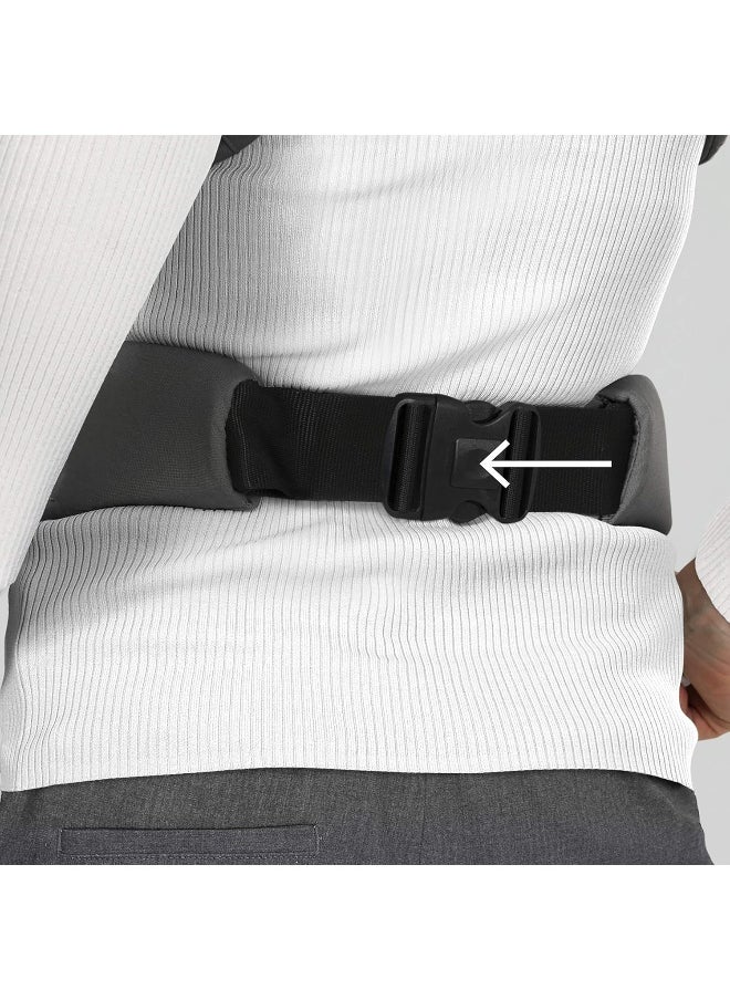 Cybex Maira Tie Baby Carrier, Adjustable Baby Carrier from Newborn up to 33 lbs, Lavastone Black, One Size
