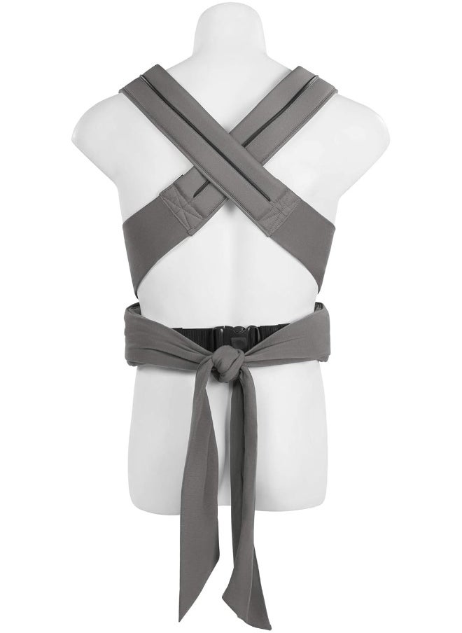 Cybex Maira Tie Baby Carrier, Adjustable Baby Carrier from Newborn up to 33 lbs, Lavastone Black, One Size