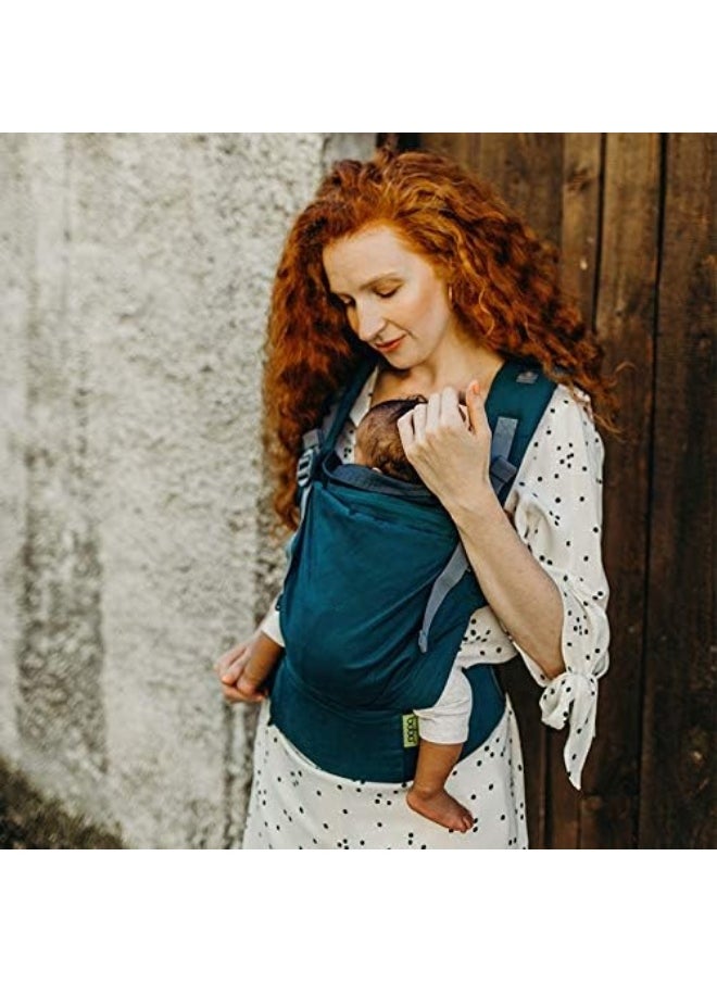 Boba X Baby Carrier - Adjustable Infant Carrier for Newborn to Toddler, Front and Backpack Babywearing 7 to 45 lbs, Ergonomic Baby Carrier with Crossable Straps and Padded Shoulders