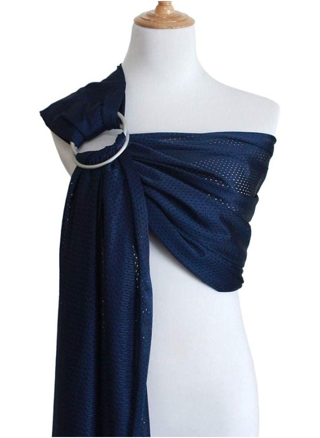 Vlokup Baby Water Ring Sling Carrier | Lightweight Breathable Mesh Baby Wrap for Infant, Newborn, Kids and Toddlers | Perfect for Summer, Swimming, Pool, Beach | Great for Dad Too Blue