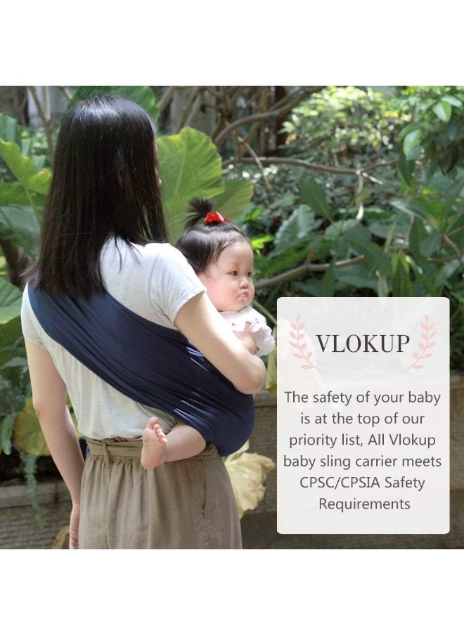 Vlokup Baby Water Ring Sling Carrier | Lightweight Breathable Mesh Baby Wrap for Infant, Newborn, Kids and Toddlers | Perfect for Summer, Swimming, Pool, Beach | Great for Dad Too Blue