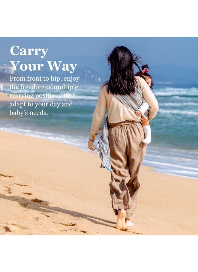 Ring Sling Baby Carrier, Soft Cotton Baby Sling Carrier Newborn to Toddler, Baby Wrap Carrier for Plus Size Parents, Perfect Shower Gift, Sweet Desserts