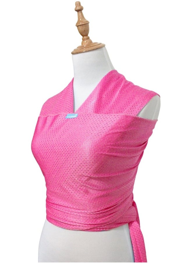 Vlokup Baby Wrap Sling Carrier for Newborn, Infant, Toddler, Kid | Breathable Lightweight Stretch Mesh Water Sling | Nice for Summer, Pool, Beach, Swimming | Perfect Shower Gift Rose