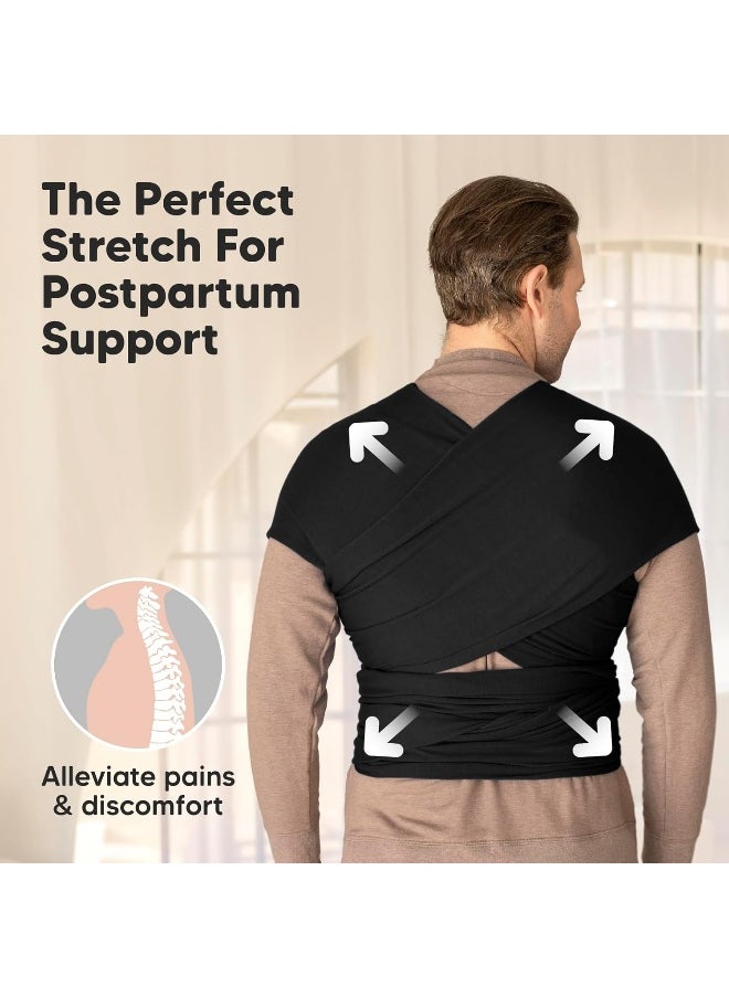 KeaBabies Baby Wrap Carrier - All-in-1 Stretchy Baby Wraps - Baby Sling - Infant Carrier - Hands-Free Babies Carrier Wraps