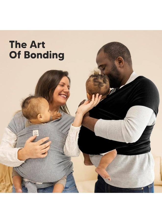 KeaBabies Baby Wrap Carrier - All-in-1 Stretchy Baby Wraps - Baby Sling - Infant Carrier - Hands-Free Babies Carrier Wraps