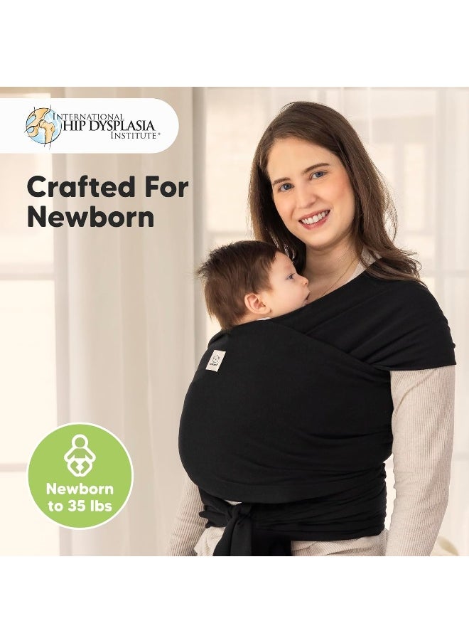 KeaBabies Baby Wrap Carrier - All-in-1 Stretchy Baby Wraps - Baby Sling - Infant Carrier - Hands-Free Babies Carrier Wraps