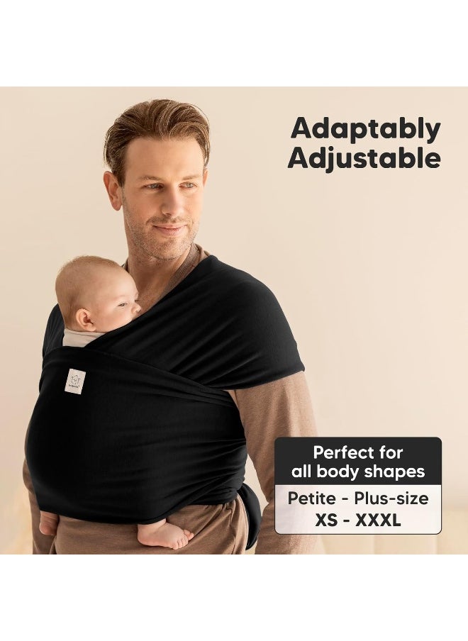 KeaBabies Baby Wrap Carrier - All-in-1 Stretchy Baby Wraps - Baby Sling - Infant Carrier - Hands-Free Babies Carrier Wraps