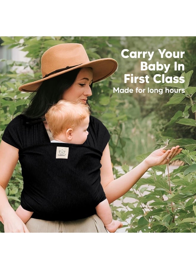 KeaBabies Baby Wrap Carrier - All-in-1 Stretchy Baby Wraps - Baby Sling - Infant Carrier - Hands-Free Babies Carrier Wraps