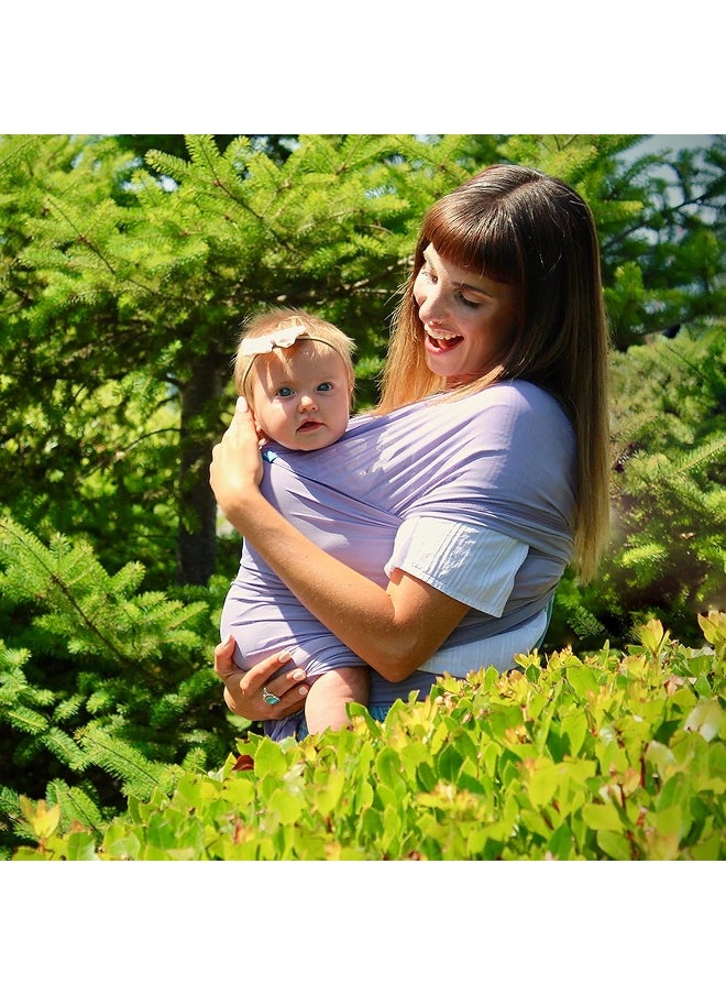 Diono We Made Me Flow, Super Stretchy, Cool & Comfortable Baby Carrier for Infants from 3.6-15.9 kg, Lavender