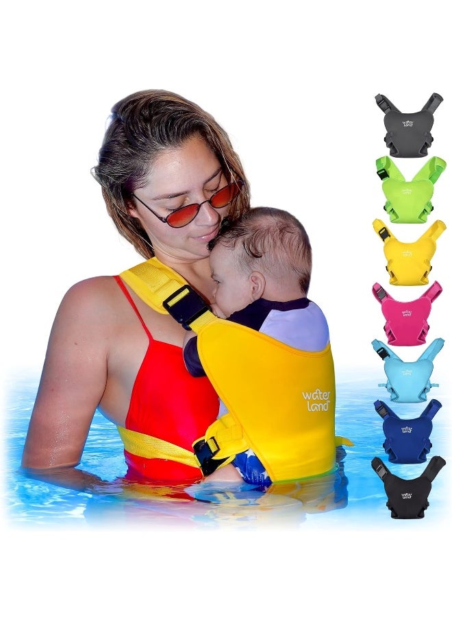 WaterLand Baby Carrier - Innovative Carrier You Can Use Both in Water & Land - Waterproof Infant Chest Holder with Adjustable Straps, Lightweight Toddler Harness for Pool & Beach