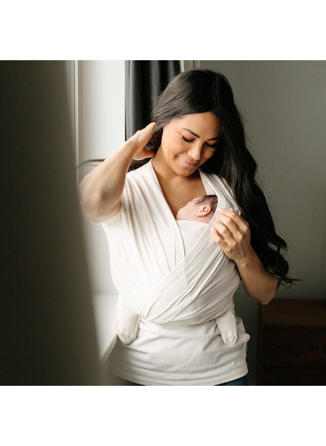 Moby Bump & Beyond T-Shirt Wrap | Ivory – Size 2 (Medium) | Versatile Support Wrap for Pregnant Mothers | Carrier for Newborns | Comfortable & Stylish | Carries Babies up to 19.8lbs (8–12 Months)