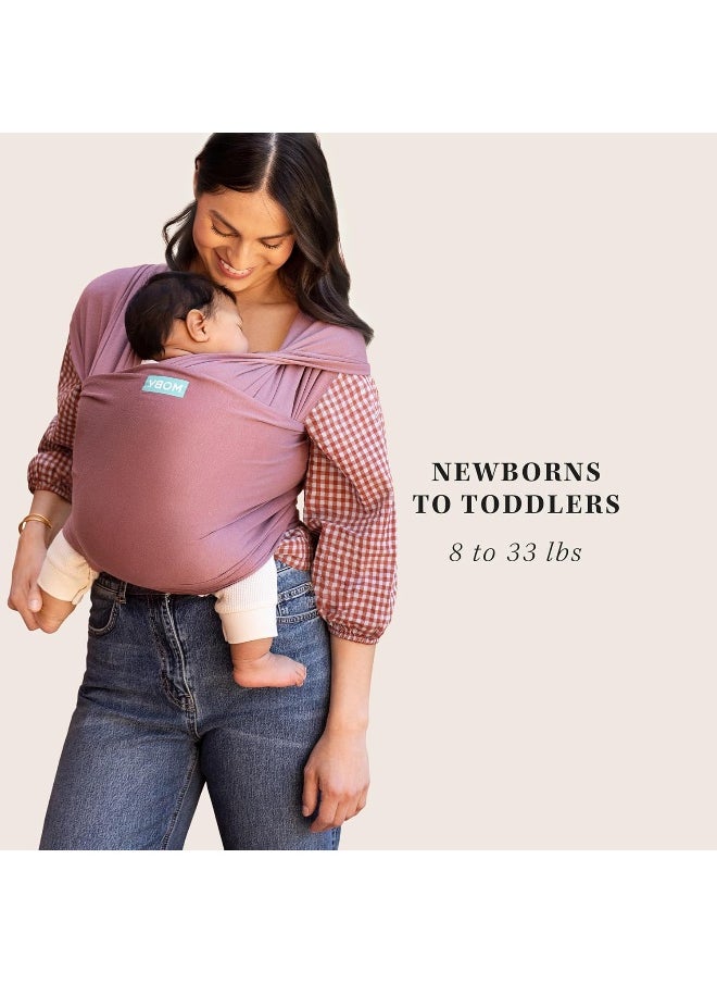 Moby Wrap Baby Carrier | Evolution | Baby Wrap Carrier for Newborns & Infants | #1 Baby Wrap | Baby Gift | Keeps Baby Safe & Secure | Adjustable for All Body Types | Perfect for Mom & Dad | Terracotta