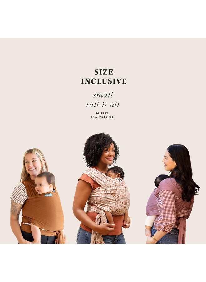 Moby Wrap Baby Carrier | Evolution | Baby Wrap Carrier for Newborns & Infants | #1 Baby Wrap | Baby Gift | Keeps Baby Safe & Secure | Adjustable for All Body Types | Perfect for Mom & Dad | Terracotta