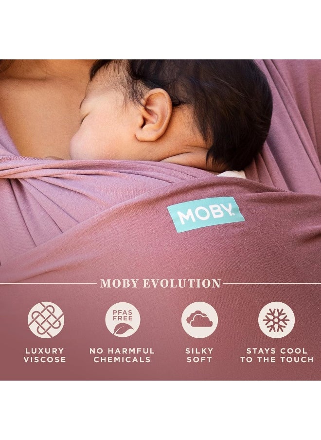 Moby Wrap Baby Carrier | Evolution | Baby Wrap Carrier for Newborns & Infants | #1 Baby Wrap | Baby Gift | Keeps Baby Safe & Secure | Adjustable for All Body Types | Perfect for Mom & Dad | Terracotta