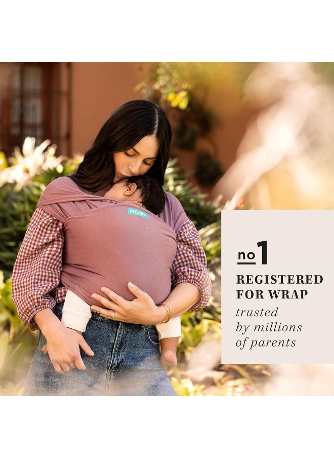 Moby Wrap Baby Carrier | Evolution | Baby Wrap Carrier for Newborns & Infants | #1 Baby Wrap | Baby Gift | Keeps Baby Safe & Secure | Adjustable for All Body Types | Perfect for Mom & Dad | Terracotta