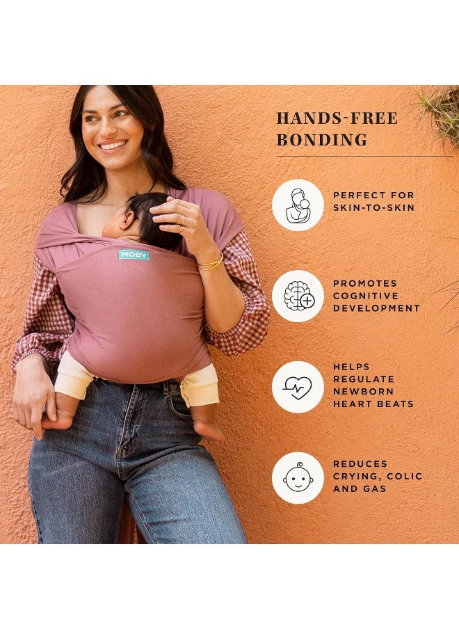 Moby Wrap Baby Carrier | Evolution | Baby Wrap Carrier for Newborns & Infants | #1 Baby Wrap | Baby Gift | Keeps Baby Safe & Secure | Adjustable for All Body Types | Perfect for Mom & Dad | Terracotta
