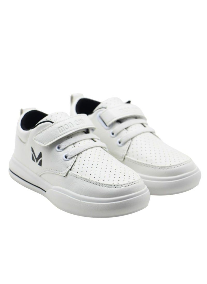 Mon Ami Girls and Boys Sneakers & Hook & Loop Unisex-Child Lace Up Sneakers for kids