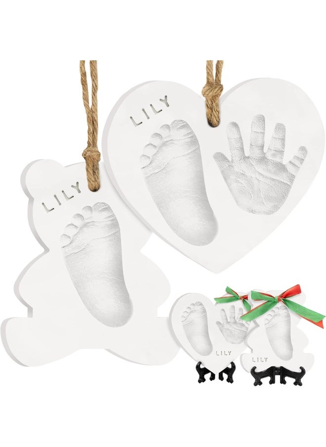 Baby Hand and Footprint Kit - Dog Paw Print Kit, Personalized Baby Footprint Kit, Baby Handprint Ornament Kit, Clay Handprint Ornament Kit for Babies, Baby Shower Gifts for Boys, Girls (with Love)
