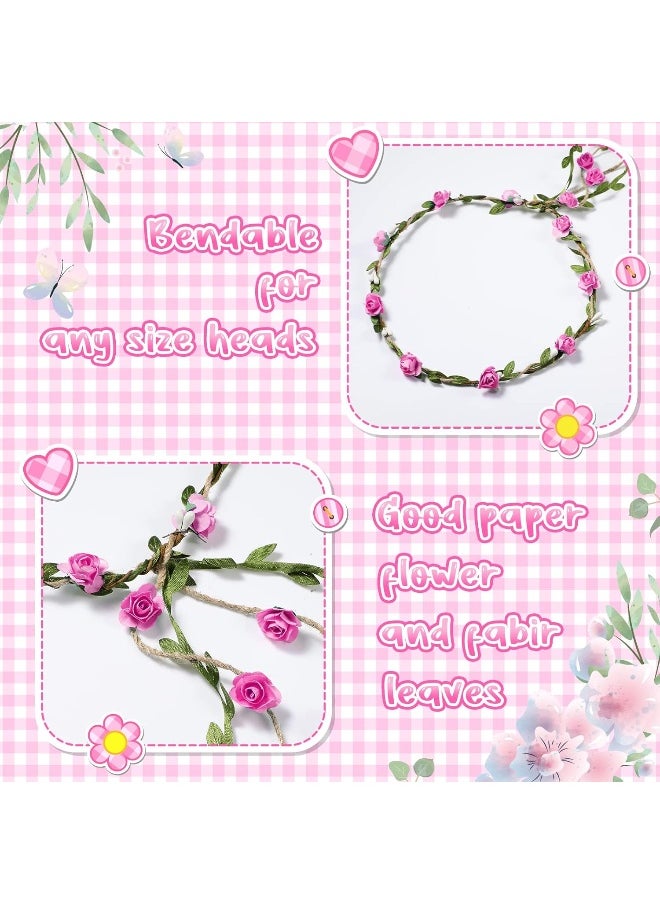 Chunful Cow Theme Pink Mom to Be Sash Baby Shower Dad to Be Pin and Flower Crown Headband for Gender Reveals Party Baby Shower Party Decorations for Boys and Girls Pregnancy Props Keepsake Gift