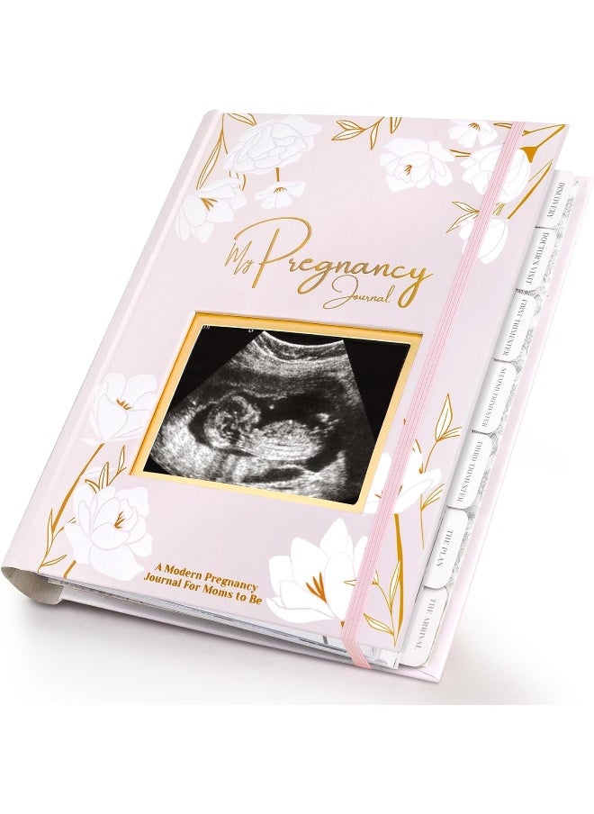 Pregnancy Journal, Pregnancy Announcements - 80 Pages Hard Cover Pregnancy Book For Mom To Be Gift - Pregnancy Gifts For New Moms - First Time Expecting Mom Gift - Baby Album And Memory Book (Blush)