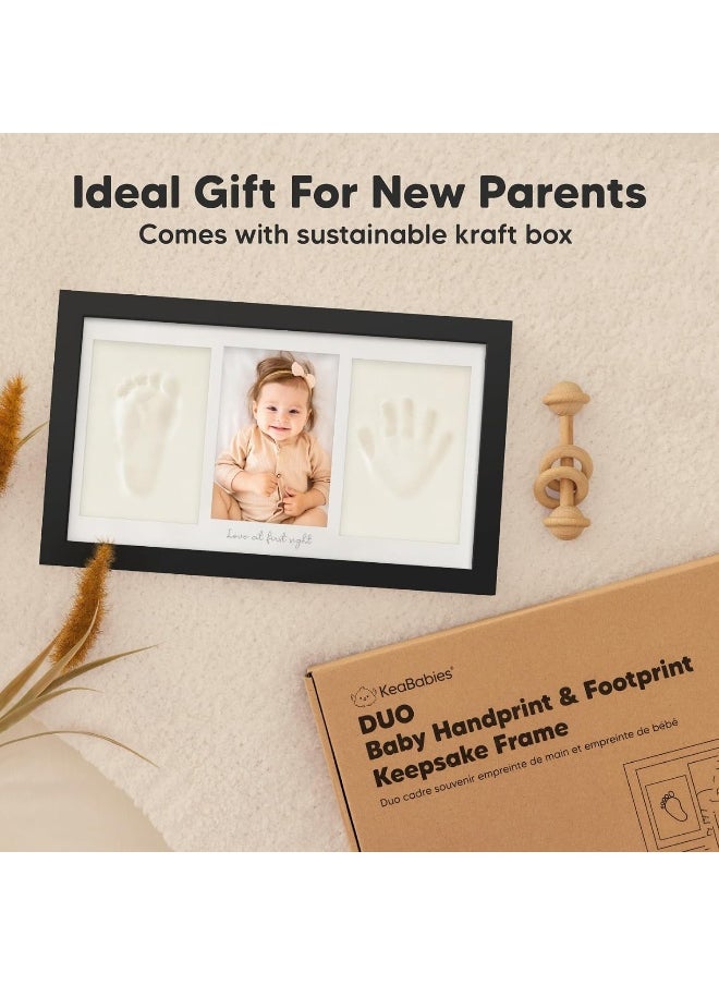 Baby Hand and Footprint Kit - Baby Photo Frame for Newborn - Baby Footprint Kit & Handprint Kit - Newborn Baby Gifts & Keepsakes - Infant Baby Gift - Baby Shower Gifts for Boys, Girls