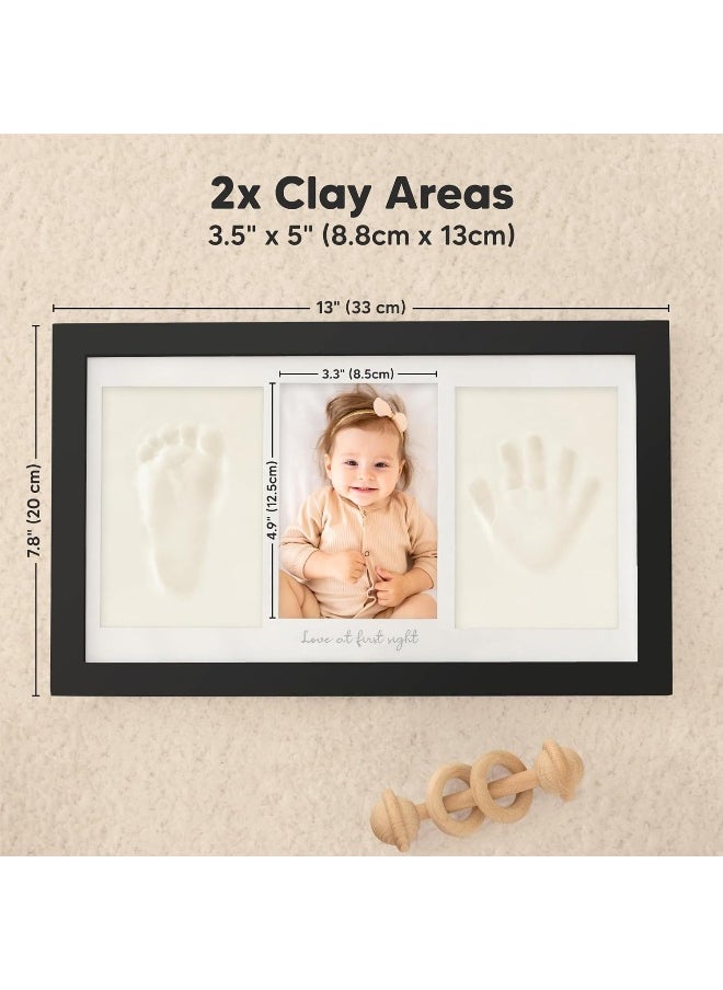 Baby Hand and Footprint Kit - Baby Photo Frame for Newborn - Baby Footprint Kit & Handprint Kit - Newborn Baby Gifts & Keepsakes - Infant Baby Gift - Baby Shower Gifts for Boys, Girls