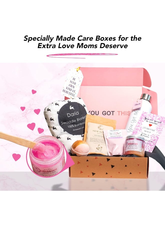 MILKY CHIC smart products for chic moms - Celebrating Motherhood Gift Box, Pregnancy Gifts First Time Gift Mothers, Expecting Mother Gifts, Gifts Mommy, New Mom Care Package Women, Medium Pack