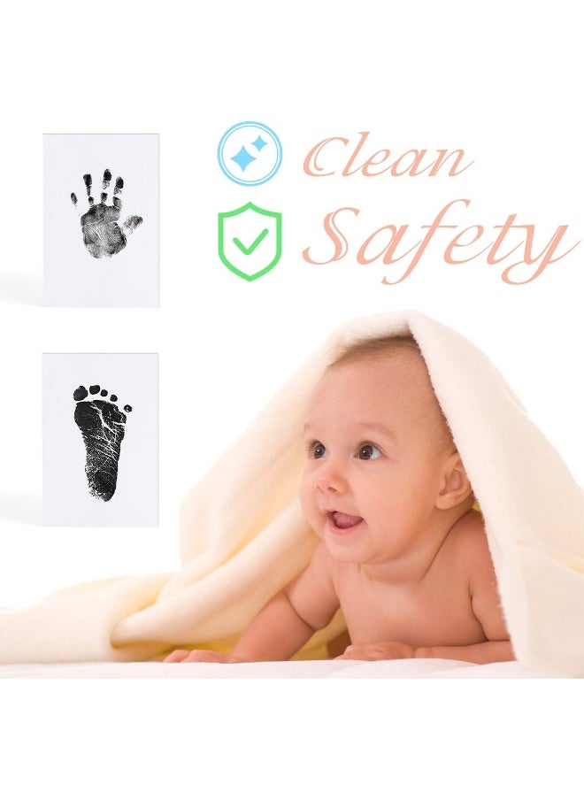 MengNi - Baby Footprint Handprint Pet Paw Print Kit with 4 Ink Pads and 8 Imprint Cards