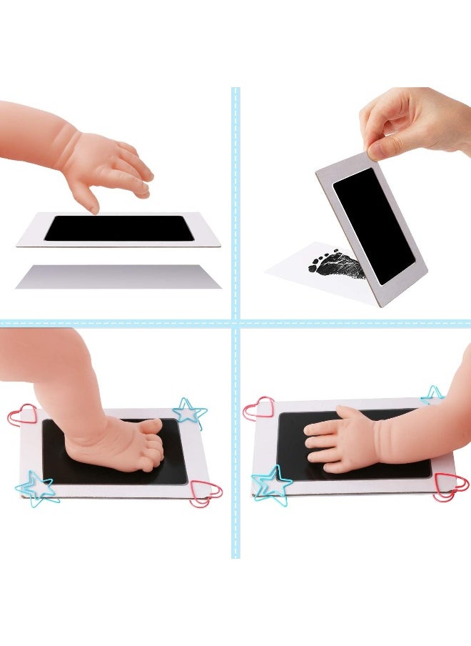MengNi - Baby Footprint Handprint Pet Paw Print Kit with 4 Ink Pads and 8 Imprint Cards