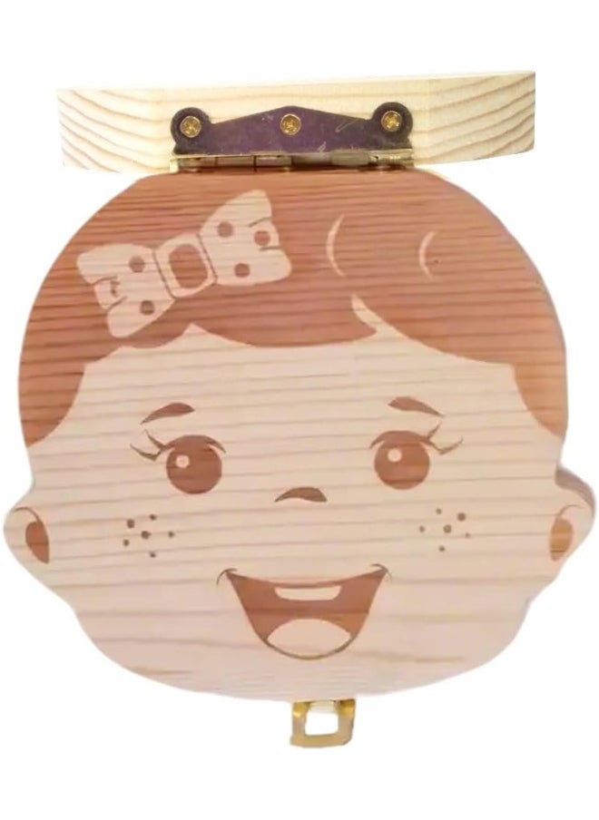 PAMBO Tooth Keepsake Box For Girls, Tooth Fairy Holder Box for Kids, Baby Shower And Birthday Gift - 2 Pack