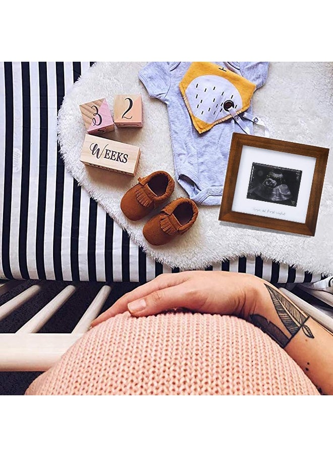 IHEIPYE Baby Sonogram Photo Frame - 1st ultrasound picture frame - Idea Gift for Expecting Parents,Baby Shower, Gender Reveal Party,Baby Nursery Decor