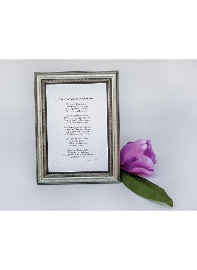 The Grandparent Gift Co. Now That You're A Grandma Frame- for New Grandma for Mother's Day, Christmas, Birthday