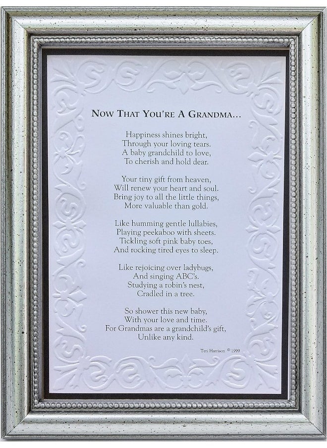 The Grandparent Gift Co. Now That You're A Grandma Frame- for New Grandma for Mother's Day, Christmas, Birthday
